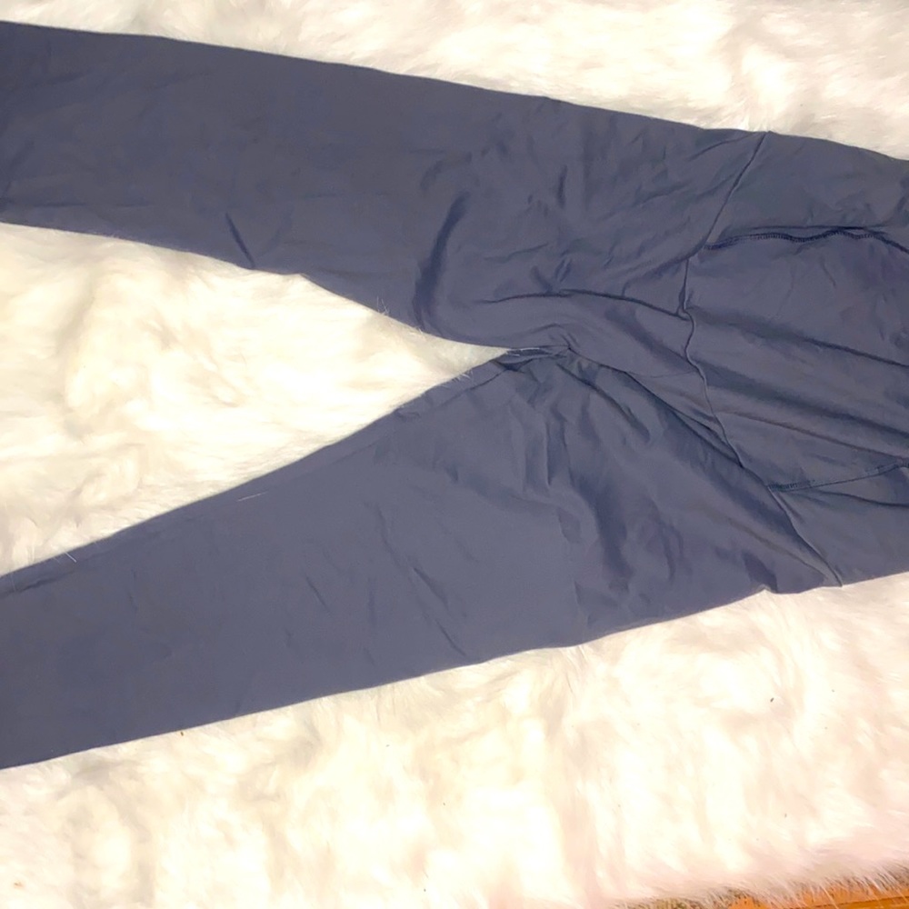Gray maternity leggings